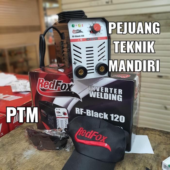 Limited Mesin Las Inverter Redfox Mma 120 / Trafo Las Redfox Rf Black 120 Terlariss 