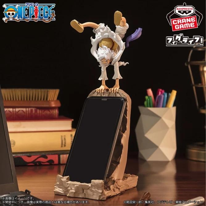 READY Figlife One Piece Figure - Luffy Gear 5 Vol 2 Stand Handphone HP Bandai Banpresto Figure G00D