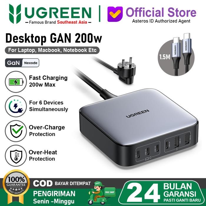 JK UGREEN Desktop Charger 140w 200w Fast Charging For Macbook Laptop