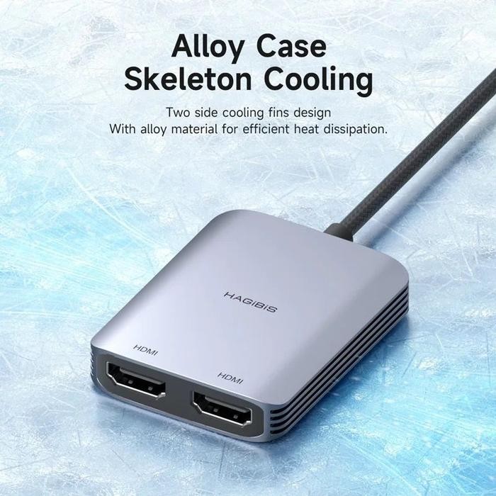 yias- Hagibis Usb-A/C To Hdmi Adapter Mst Dual Monitor Converter Triple Display With