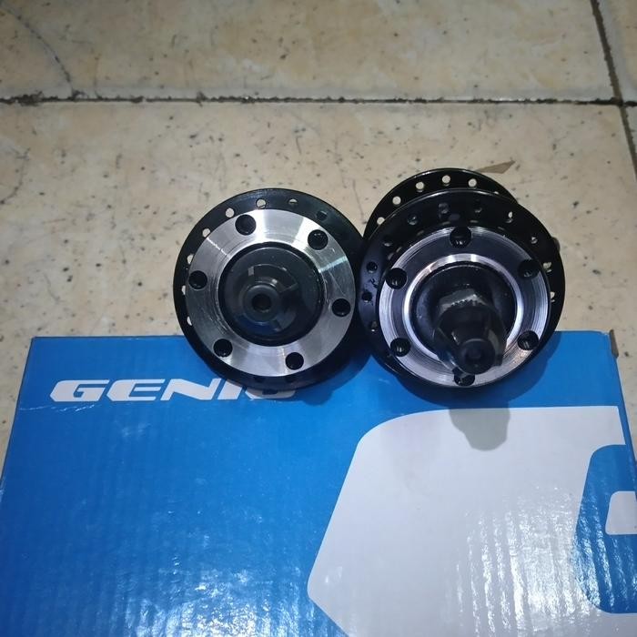 hub freehub GENIO NPG 07 AL 36H 36 hole 6bolt discbrake QR quick release ulir drat sepeda mtb lipat