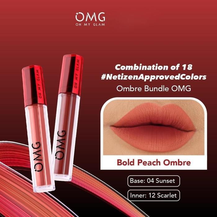 PROMO Grosir Paket Ombre OMG Lipcream 2pcs I Paket Ombre