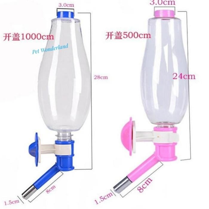 Botol Minum Anjing - Pet Drinking Bottle - Cage Drinking Bottle 500ml
