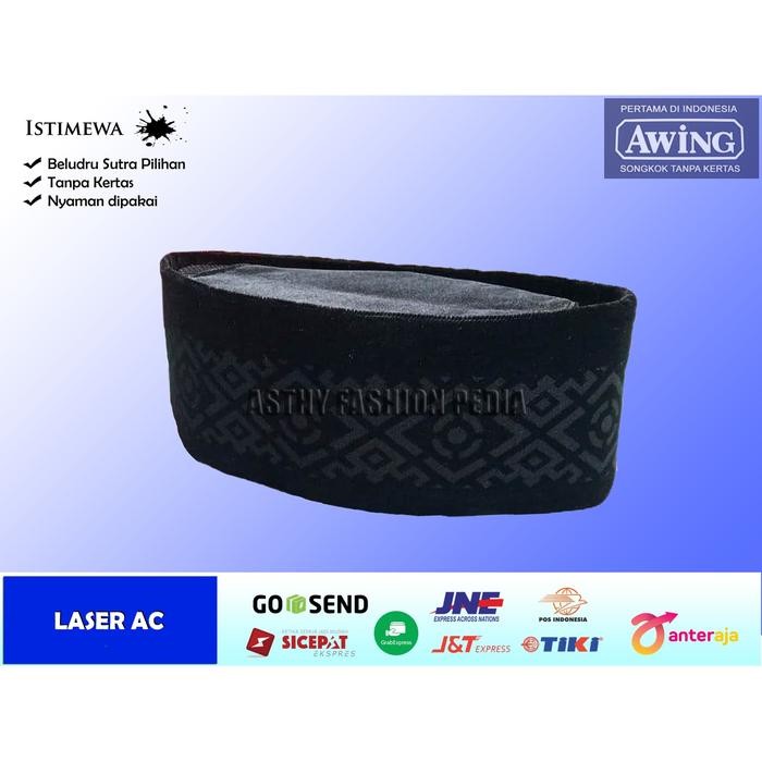 ASLI Songkok Peci Awing Laser AC Tinggi 9 READY STOCK