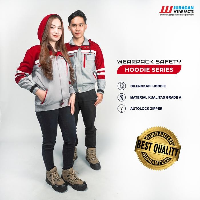 ASLI jaket tambang jaket hoodie Baju Weaack Kerja safety seragam kerja lapangan pryek tambang K3