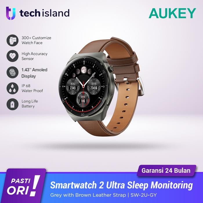 Aukey Smartwatch 2 Ultra SW-2U Gray Amoled Display Bluetooth Call IP68