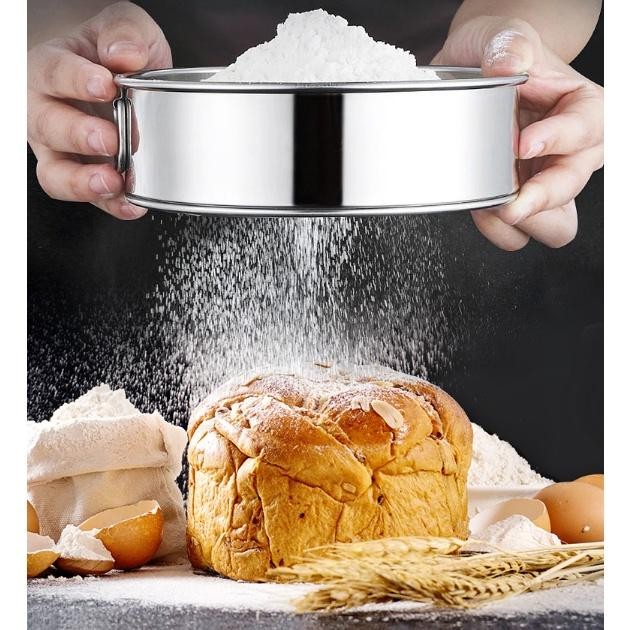 fcvvi- Saringan Ayakan Tepung Bubuk Coklat Santan Filter Mesh Stainless Steel 304 Anti Karat