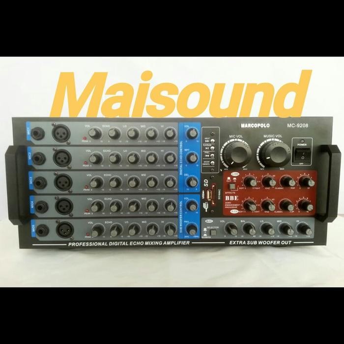 Limited Power Ampli 5 Channel Marcopolo Mc 9208 High Power Plus Processor Bbe Terlariss 