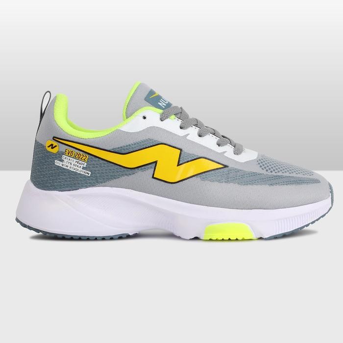 SIAPKIRIM Sepatu OlahPria NUEVO EVO 2022 Abu Ijo Sneakers Cowok Running Sport Lari Jogging READY