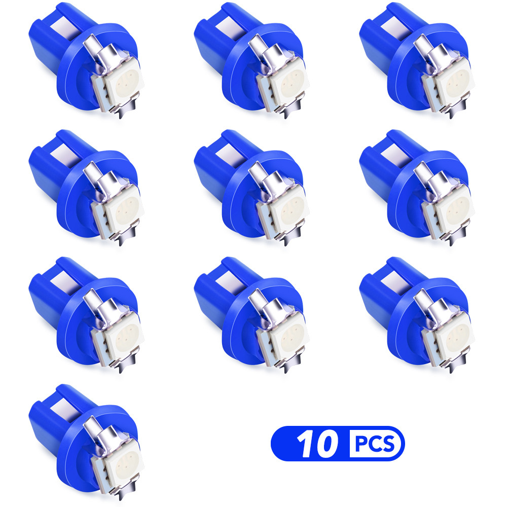 10PCS T5 B8.5D 509T B8.5 Smd Car Led Lamp For Citroen C4 C5 C3 Picasso Xsara Berlingo Saxo C2 C1 C4L
