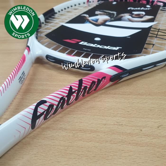 Raket Tenis BABOLAT FEATHER White Pink / Raket Tenis Pemula Babolat