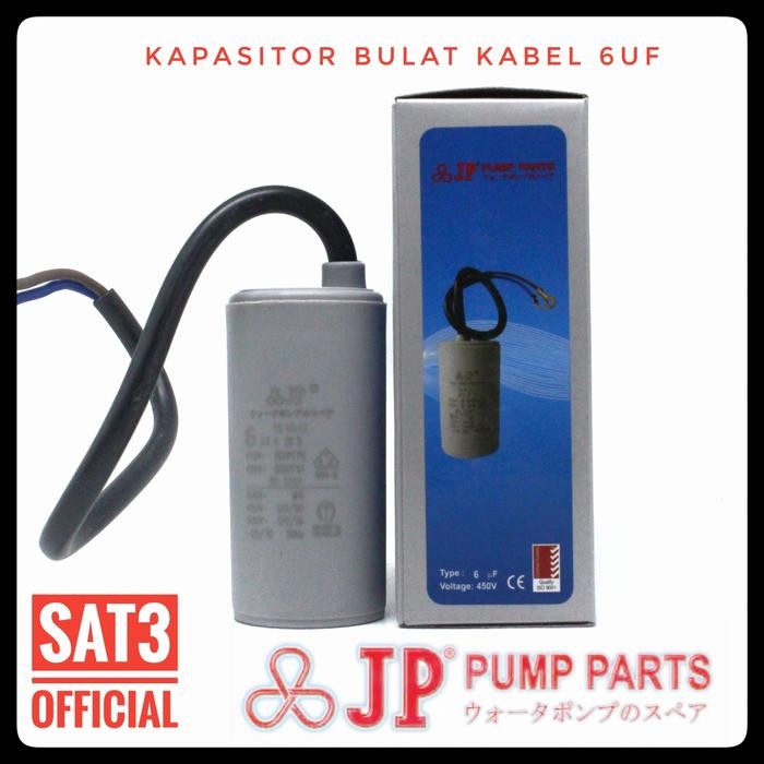 JP kapasitor bulat / kabel pompa air 6uf