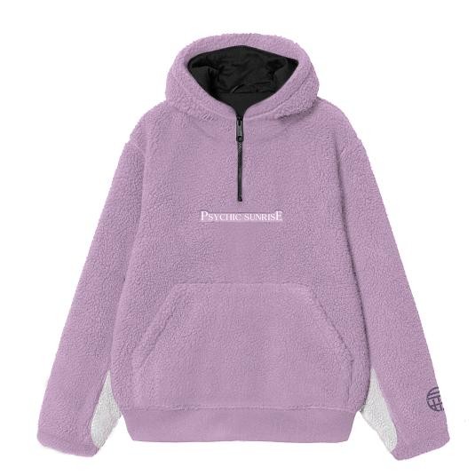 SALE Faith Industries "Psychic Sunrise" Sherpa Hoodie Lilac
