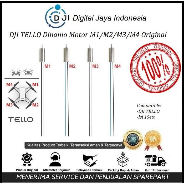 DJI TELLO DINAMO MOTOR M1/M2/M3/M4 ORIGINAL TELLO MOTOR DINAMO FREE BUBBLEWRAP