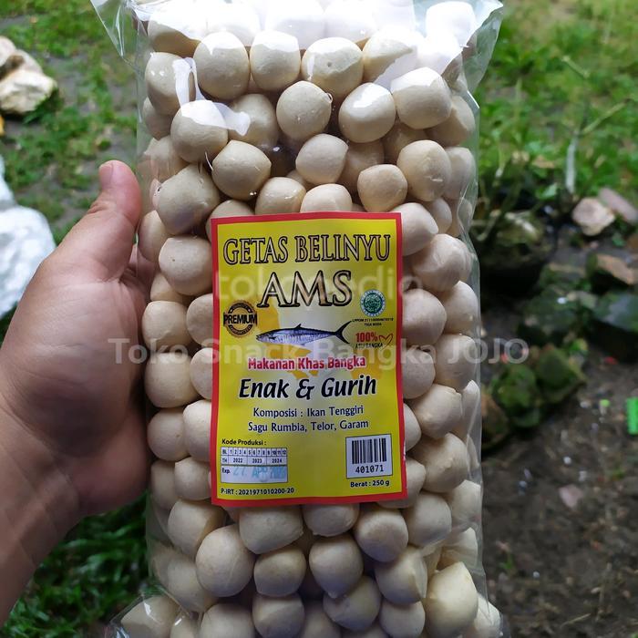 Getas ams belinyu 250gram getas bangka kerupuk amplang bangka