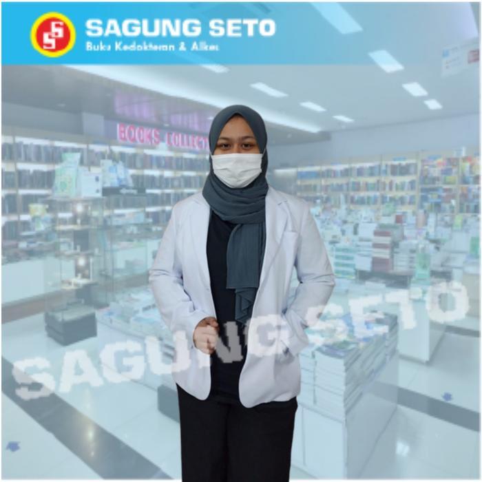 Jas Dokter Wanita Halus Ukuran L Baju Dokter Putih