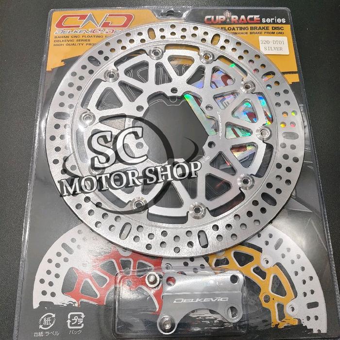 Piringan Cakram Depan Delkevic 320Mm Cnc Floating Scorpio