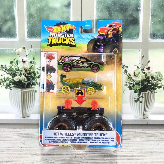 NEW HOTWHEELS MONSTER TRUCKS MONSTER MAKER DRAGON NAGA HIJAU HOT WHEELS