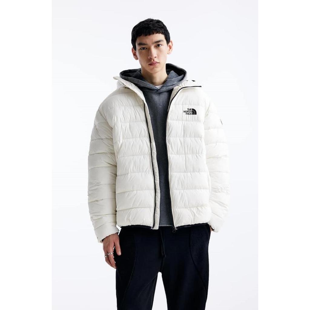 Premium Jaket Puffer Gelembung The North Face Putih Original