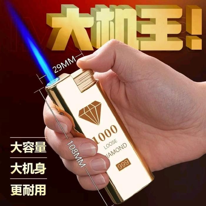 Korek Jumbo / Korek Bara Jumbo Motif / Korek Bara Magnetik Jumbo Gold Bisa Isi Ulang Korek Jumbo