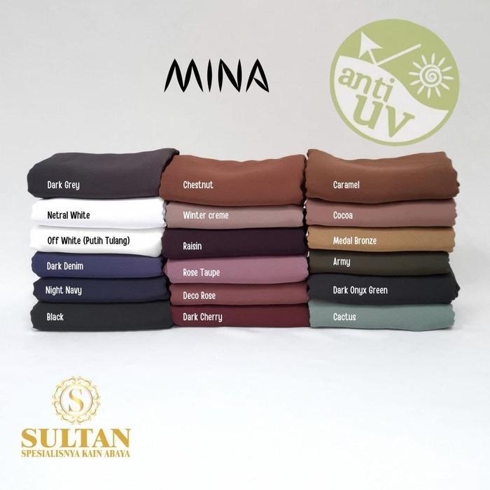 PROMO SPECIAL Kain Sultan Bahan Abaya Gamis Mina Anti UV