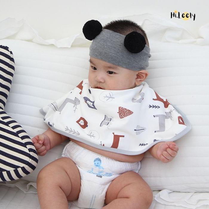 Promo Bib & Burp Premium Waterproof & Bamboo Cotton, Burp Multifungsi, Celemek Bayi