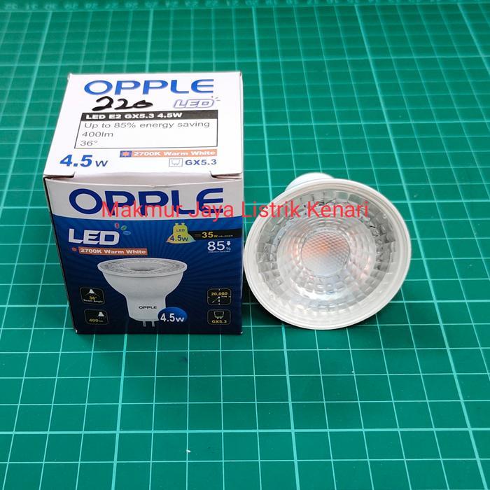 MJ Opple MR16 GX5.3 Halogen Led 4,5w 6w 4,5 watt 8 watt 220v Lampu
