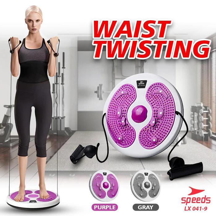 SPEEDS Waist Twisting Jogging Body Plate Magnet Putar Trimmer Magnetic Alat Olahraga 041-9