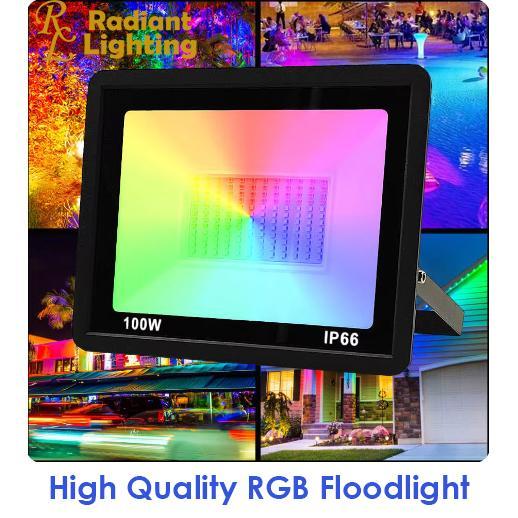 Lampu Sorot Rgb Outdoor Floodlight Led Tembak Warna Warni Terbaru