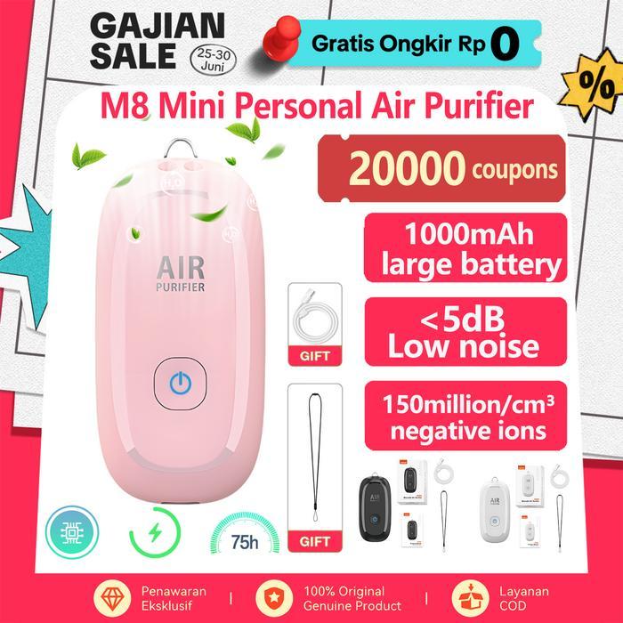 NEW [NEW] JAMAY M8/M11 Portable Air Purifier ionizer Necklace Mini Personal air purifier 150million