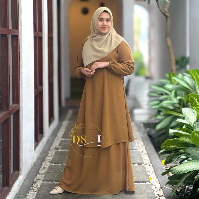 Gamis Malaysia Pemda Ceruty/Pdh Pemda Cerutyseragam Kantor/Seragam Guru Ceruty Malaysia Terbaru 