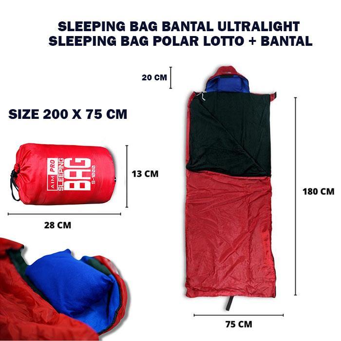 Aimpro Sleeping Bag Bantal Terlaris