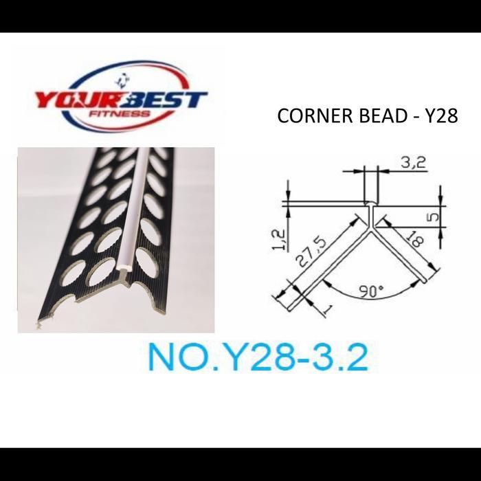 Corner bead , PVC Corner bead sudutan luar Y28 Kualitas Premium