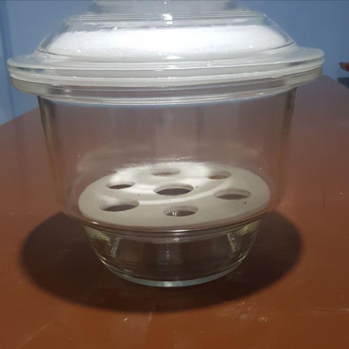 desikator desiccator vacum 210 mm +packing kayu