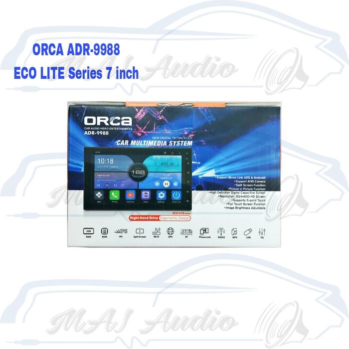 Head Unit Android Orca Adr-9988 Eco Light Series 7 Inch Layar Ips Grab/Gosend