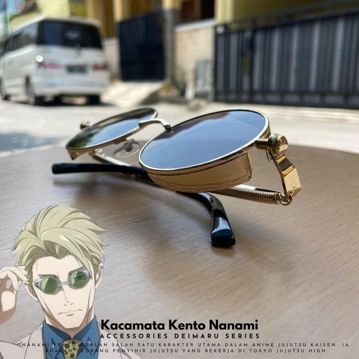 Kacamata Cosplay Anime Nanami Kento Jujutsu Kaisen Kostum Cosplay