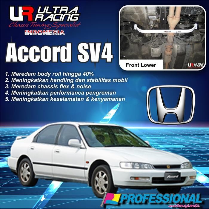 Aksesoris Stabiliser Strutbar Ultra Racing Frontlower Accord Cielo Sv4