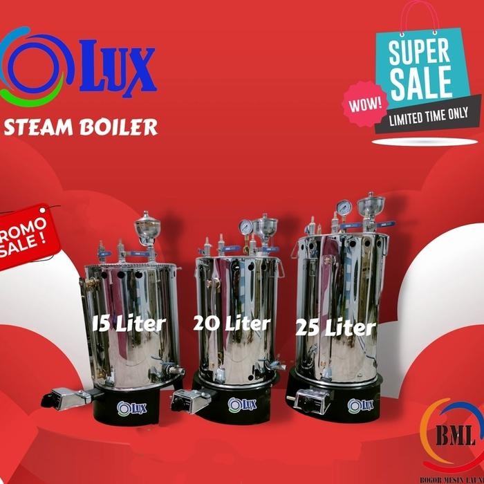 Setrika uap boiler laundry 7 12 15 20 25 liter