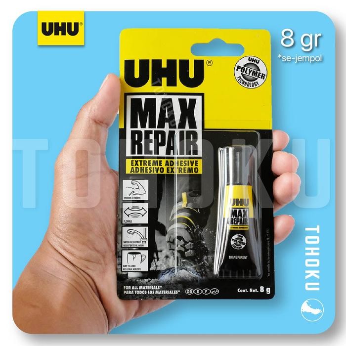 

LEM SEPATU / KERAMIK / LEM SUPER - UHU REPAIR MAX