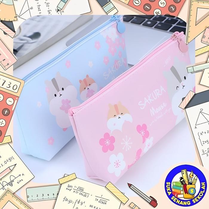 

Kotak Pensil / Tempat Pensil Cute Sakura Mouse / Hamster SK0086