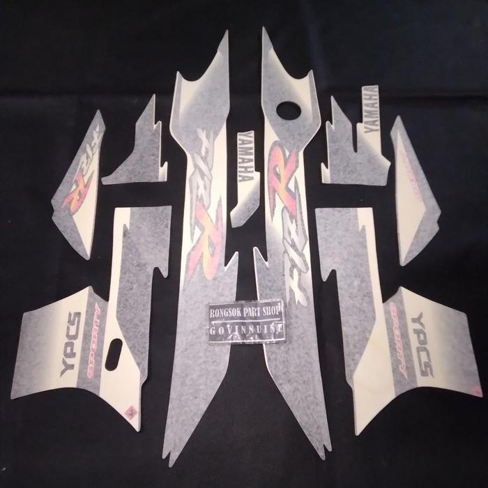 Striping Stiker Sticker Lis Yamaha Fizr F1Zr 2001 Hitam Putih Original