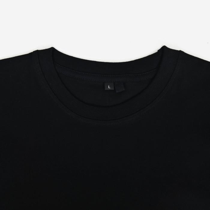 Kaos Polos " HITAM " Cotton Combed 24s