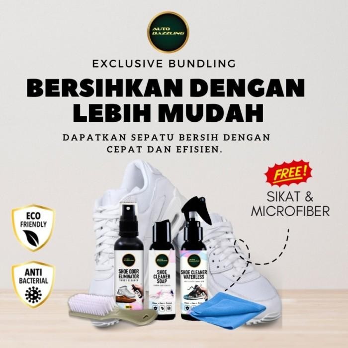 Auto Dazzling Paket Pembersih Sepatu Sneakers Kulit Suede Running dll