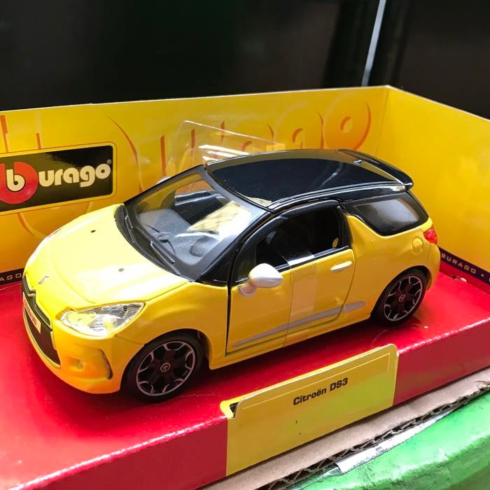 Bburago 1/32 Citroen DS3 Yellow