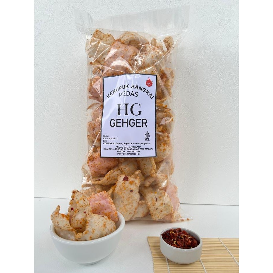 

Pilihan- Kerupuk Cikruh Sangrai Pedas Hg Gehger 250Grm Camilan Snack Food Snackparty Cemilan