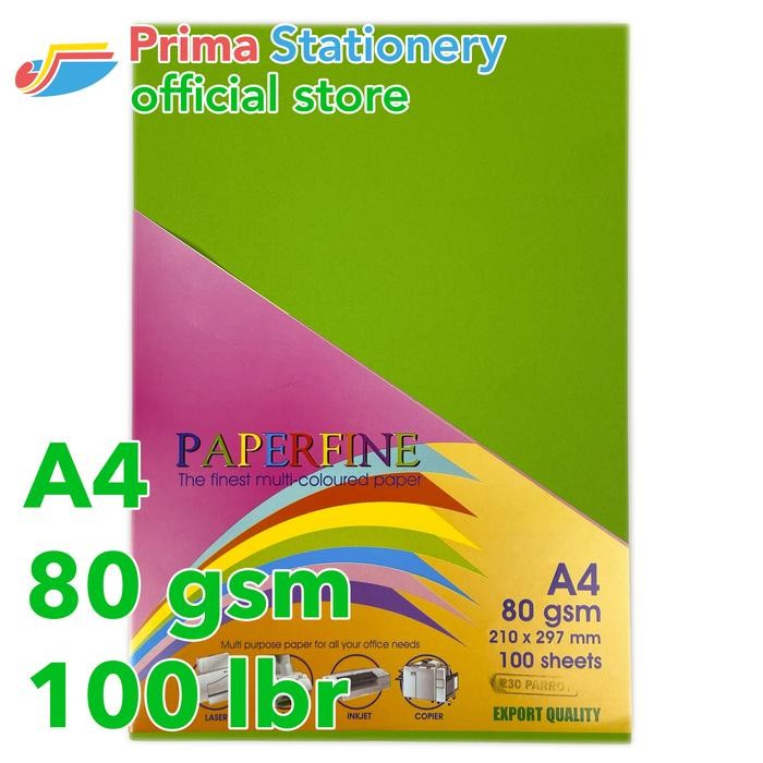 

Pilihan- Kertas Hvs A4 Paperfine Isi 100 Lbr Warna Parrot