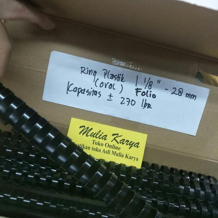 

SPIRAL PLASTIK JILID 28 MM 1 1/8 " F4 FOLIO ISI 50 PCS