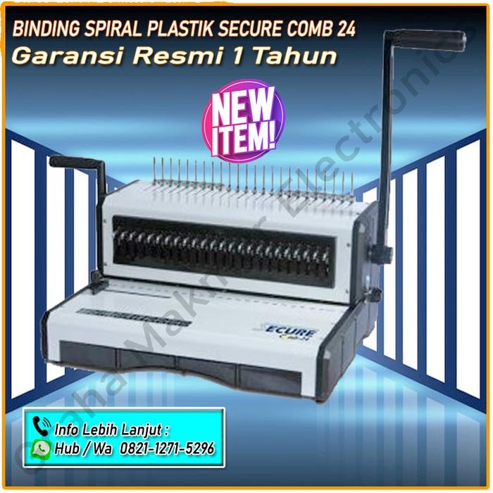 

MESIN JILID / BINDING SPIRAL PLASTIK SECURE COMB 24