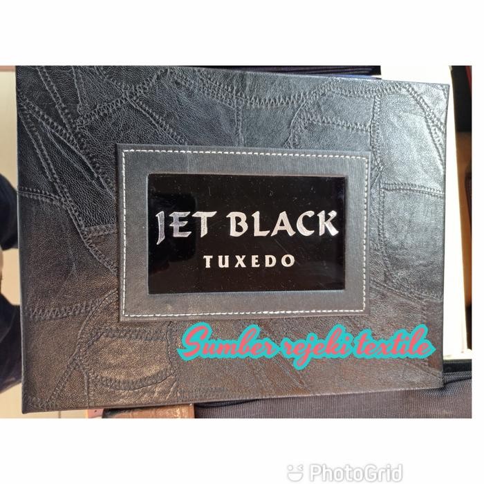 Kain Wool Jet Black Tuxedo Super 300'_ Kain Celana/Jas