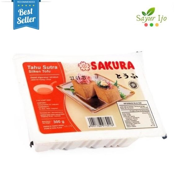 

Pilihan- Sakura Tahu Sutra Merah 300 Gr Fresh Silken Tofu Jepang Goreng & Rebus